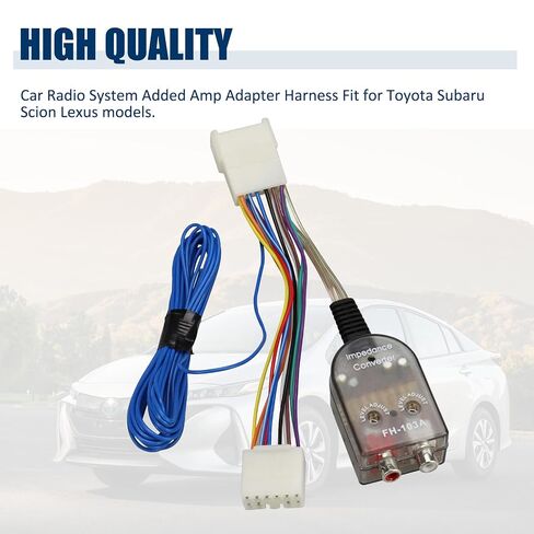 Add an Amp Amplifier Adapter Interface to Factory Radio System Fit for Toyota Subaru Scion Lexus in Kuwait