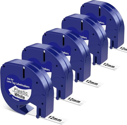 Compatible with Dymo LetraTag Label Maker Refills 91331 Plastic White Tape in Kuwait