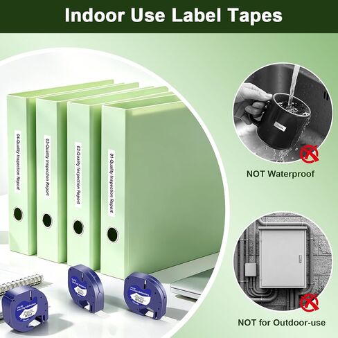 Compatible with Dymo LetraTag Label Maker Refills 91331 Plastic White Tape in Kuwait