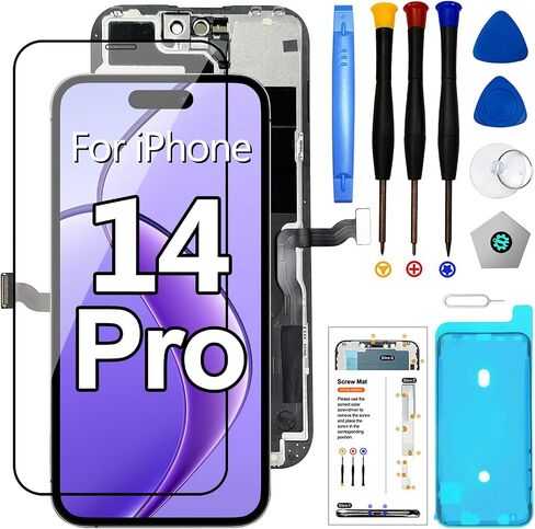 LMQ for iPhone 14 Pro Screen Replacement 6.1''LCD with Repair Tool Kits in Kuwait