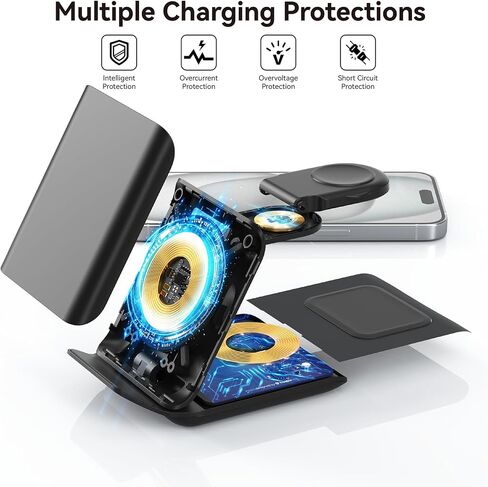 Geyo 3 in 1 Fast Wireless Charger for Samsung Galaxy Z Flip 8/7/7 FE/6/5 in Kuwait