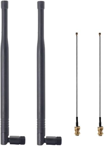 TECHTOO WiFi Antenna Dual Band 7dBi 2.4GHz/5.8GHz with RP-SMA Connector for Wireless Network Router USB Adapter PCI Card IP Camera DJI Phantom Wireless Range Extender FPV UAV Drone in Kuwait