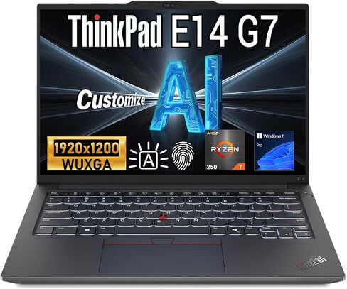 PCONLINE Customized Laptop, Made with ThinkPad E14 14" AMD Ryzen 7 250 in Kuwait