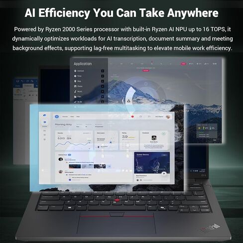 PCONLINE Customized Laptop, Made with ThinkPad E14 14" AMD Ryzen 7 250 in Kuwait