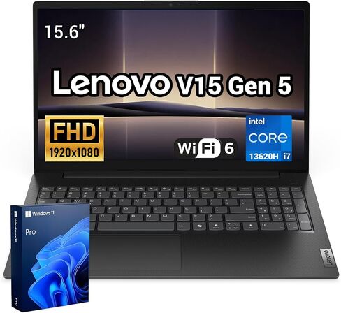 LENOVO V-Series V15 15.6" FHD 60Hz Intel Core i7-13620H Business Laptop in Kuwait