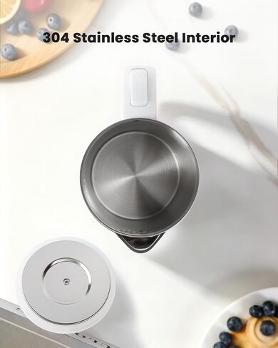 600ML Small Electric Tea Kettle 120V 600W Water Boiler Pearl White in Kuwait