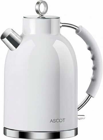 ASCOT Electric Kettle, Stainless Steel Electric Tea Kettle Gifts for Men/Women/Family 1.5L 1500W Retro Tea Heater & Hot Water Boiler, Auto Shut-Off and Boil-Dry Protection (Green) in Kuwait