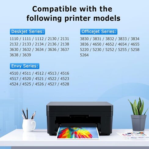 63xl Black Ink Cartridge Compatible for HP 63 Black Ink Cartridge Work for OfficeJet 3830 5255 4650 5258 5200 4655 4652 5212 Envy 4520 4512 DeskJet 1112 3630 2130 3632 (2 Black) in Kuwait