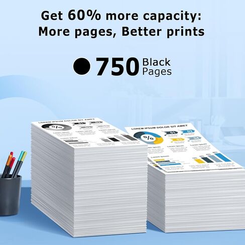 63xl Black Ink Cartridge Compatible for HP 63 Black Ink Cartridge Work for OfficeJet 3830 5255 4650 5258 5200 4655 4652 5212 Envy 4520 4512 DeskJet 1112 3630 2130 3632 (2 Black) in Kuwait