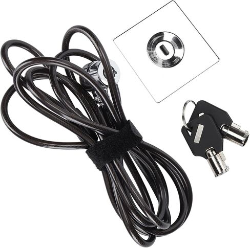 Laptop Lock Computer Security Cable with 2M Galvanized Steel Cable 180 Degree Rotating Interface for Most Laptops Monitors Projectors in Kuwait