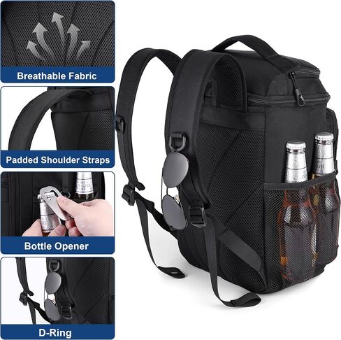 DEYACE Tactical Cooler Backpack, 33 Can 24L 20H Cold Retention Insulated Leak Proof Dual Compartment Cooler Lunch Box Bag with MOLLE System for Camping Hiking Beach Work in Kuwait
