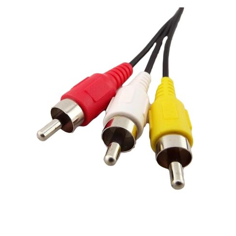 1pc 5ft 4 Pin S-Video Male to 3 pl-UG AV Video Adapter Connector Cord for in Kuwait