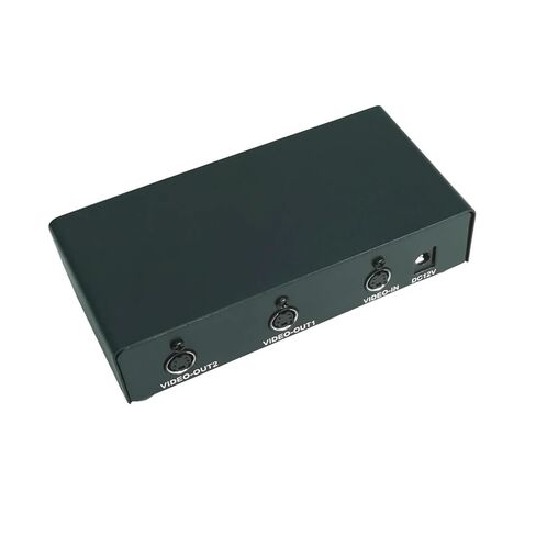 2-Way S-Video Splitter Box with AC Adapter S-Video 1 in 2 Out Displayed Video for -Monitors DVD Player(AU Power) in Kuwait