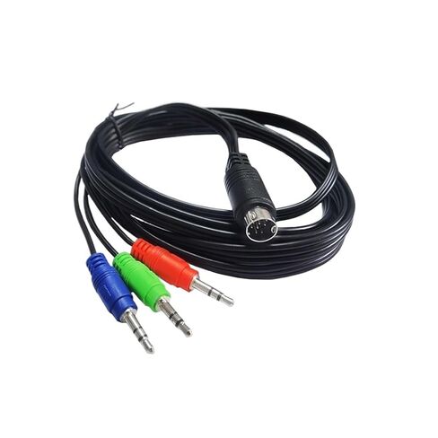 S-Video M1ni DIN 9pin Male to 3 * 3.5mm Cord for Device Set-top Box Monitoring Display Receiver in Kuwait