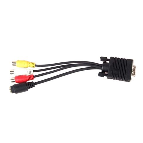 V/GA to S Terminal Cord+3 R/CA Cables (AV Cables)/VGA to S-Video to AV Connection in Kuwait