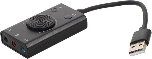 USB External Sound Card Audio Adapter with Volume Control in Kuwait