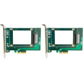 𝐃𝐢𝐋𝐢𝐧𝐤𝐞𝐫 𝐏𝐂𝐈𝐞 4X to 𝐔.𝟐 𝐍𝐕𝐌𝐞 Adapter, 𝐏𝐂𝐈𝐞 4X to 𝐒𝐅𝐅-𝟖𝟔𝟑𝟗 Interface for 2.5" NVMe SSD(PEX4SFF8639) (Pack of 2) in Kuwait