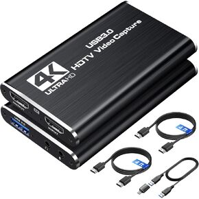 4K HDMI Capture Card for Streaming, USB 3.0/Type-C Game Video Capture Card in Kuwait