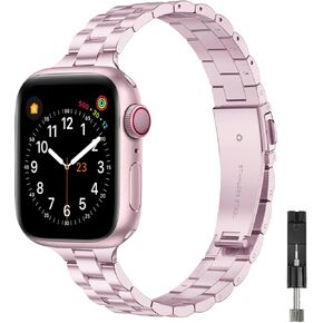 Thin Metal Bands Compatible with Apple Watch Bands for Women Dressy in Kuwait