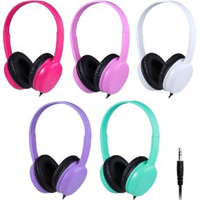 20 Pack Bulk Headphones for Kids Classroom Students School, Wholesale Wired Headphone Class Set with 3.5mm Jack for Chromebook Computer Libraries Museums(GS30,20Black) in Saudi Arabia