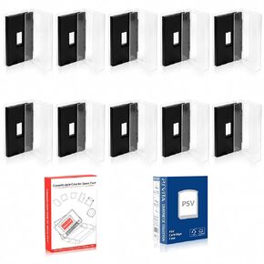 10-Pack Vita Game Card Storage Cases Compatible with Sony PlayStation Vita – Rigid 0.4mm ABS Cartridge Holders for Travel, Shelf Display & Collection Organization, Protective Cases & Dust Covers in Saudi Arabia