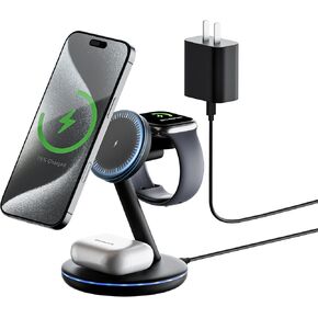TESSAN 3 in 1 Charging Station Wireless Phone Charger Stand in Saudi Arabia