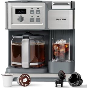 2-Way 12-Cup Programmable Brewer Coffee Maker (Silver) in Kuwait