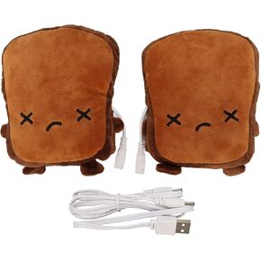 USB Heaters, Safe to Use, Winter, Cute, Cartoon Bread Shape, Hand Warmer for Women and Kids in Kuwait