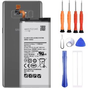 EB-BN950ABE Battery Compatible with Samsung Galaxy Note 8 SM-N950F, SM-N950U, SM-N9500, SM-N950U1, SM-N950N, SM-N950W, SC-01K, SM-N950FD Replacement Battery for with Repair Tool kit in Kuwait