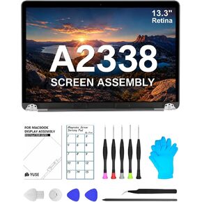 A2338 Screen Replacement 13.3" for MacBook Pro 2020(M1) 2022(M2) LCD-Silver in Kuwait