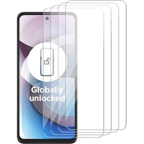 4 Pack Glass Screen Protector Compatible for Motorola Edge (2021) / Motorola Edge 5G UW / XT2141 [9H Hardness]-HD Screen Tempered Glass, Scratch Resistant,Easy Install [Case Friendly] in Saudi Arabia
