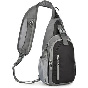 levayhill Small Crossbody Sling Backpack,Hiking Daypack Men Women,Gray in Kuwait