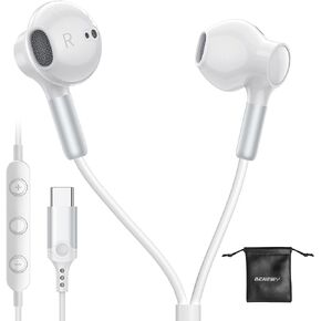 USB C Headphones Type C Earphones for Samsung Galaxy S26 S25 S23 A17 iPhone in Kuwait