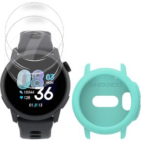 Watch Screen Protector for Garmin Bounce 2 and Silicone Case Cover green in Kuwait