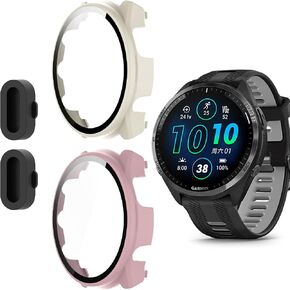 2 Pack for Garmin Forerunner 965 Watch Screen Protector Case Anti-Scratch in Kuwait