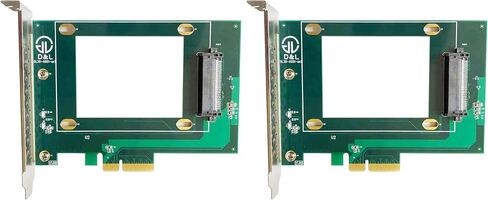 𝐃𝐢𝐋𝐢𝐧𝐤𝐞𝐫 𝐏𝐂𝐈𝐞 4X to 𝐔.𝟐 𝐍𝐕𝐌𝐞 Adapter, 𝐏𝐂𝐈𝐞 4X to 𝐒𝐅𝐅-𝟖𝟔𝟑𝟗 Interface for 2.5" NVMe SSD(PEX4SFF8639) (Pack of 2) in Kuwait