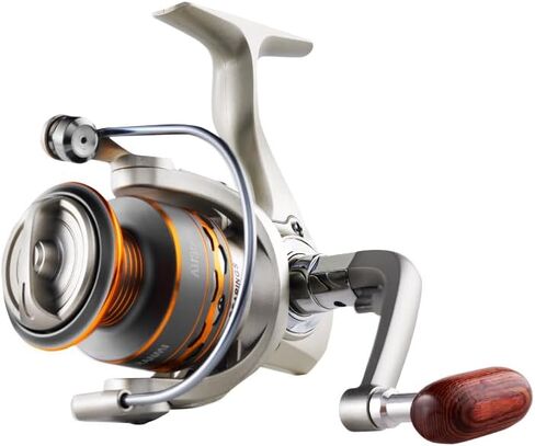 AH Fishing Reel 5.2:1 Gear Ratio 2000/3000/4000/5000/6000/7000 Series Anti-Reverse Ball Bearings Ultralight 17.6 lbs CNC Aluminum Includes Monofilament Line Crappie or Catfish Reversible in Kuwait