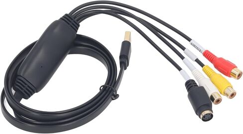 Irfora USB Video Capture Card with Stable Connection for Audio and Video Recording, Suitable for PC, 1 Unit in Kuwait