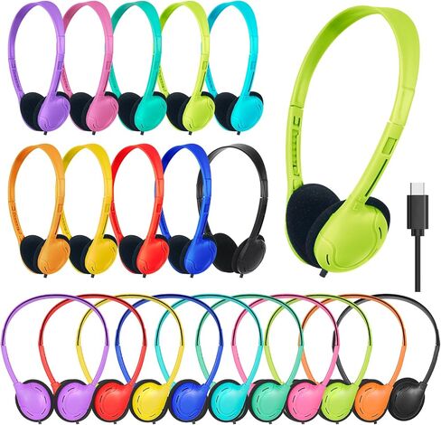 USB C Headphones Bulk 20 Pack for School Classroom in Kuwait