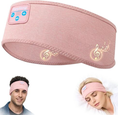 Perytong Sleeping Headphones Bluetooth Headband, Soft Long Time Play Sleeping Headsets with Built in Speakers Perfect for Workout,Running,Yoga,Travel, Darkgray in Kuwait