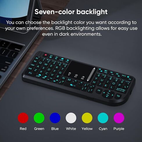 T808 Mini Wireless Keyboard,Upgraded Multi-Touch Touchpad in Kuwait