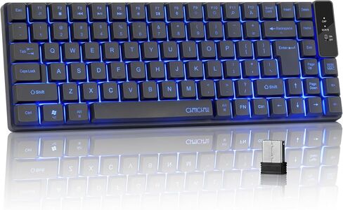 Wireless Keyboard, Rechargeable Mini Quiet Keyboard, Thin Tenkeyless in Kuwait