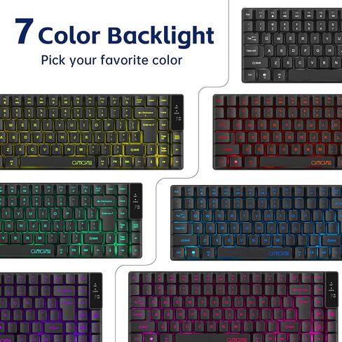 Wireless Keyboard, Rechargeable Mini Quiet Keyboard, Thin Tenkeyless in Kuwait