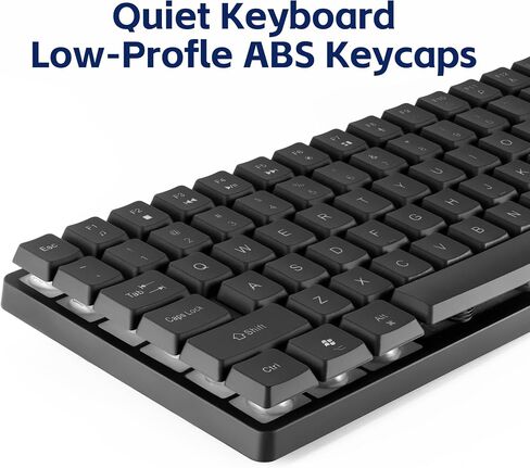 Wireless Keyboard, Rechargeable Mini Quiet Keyboard, Thin Tenkeyless in Kuwait