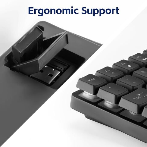 Wireless Keyboard, Rechargeable Mini Quiet Keyboard, Thin Tenkeyless in Kuwait