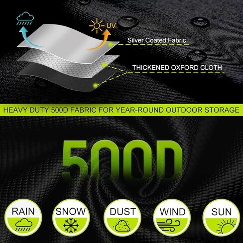 275 Gallon IBC Tote Cover, 500D Waterproof Thermal Cover, Zipper, Black in Kuwait