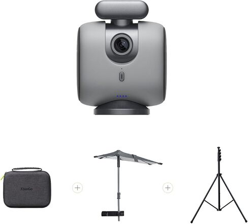 XbotGo Chameleon Professional Sports Kit - AI-Powered Action Camera with Gimbal Tracking System, Team & Player Tracking, COMS 4K Video, 360° Rotation, 120° FOV, Live Streaming, Lava Graphite in Kuwait