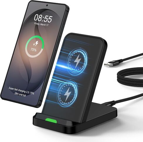 Wireless Charger Samsung S26 Ultra Fast Charging Stand for Galaxy S26 S25 in Kuwait