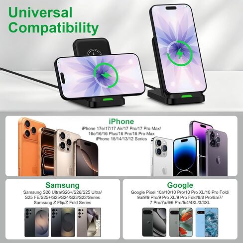 Wireless Charger Samsung S26 Ultra Fast Charging Stand for Galaxy S26 S25 in Kuwait