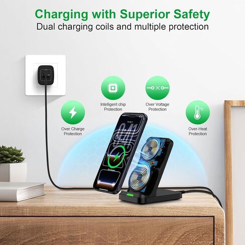 Wireless Charger Samsung S26 Ultra Fast Charging Stand for Galaxy S26 S25 in Kuwait